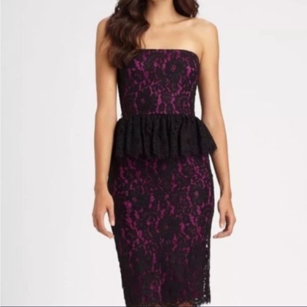 Robert Rodriguez strapless Peplum Dress